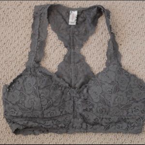 boutique grey lace bralette